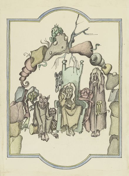 Подземный Принц Хатт. Иллюстрация для сборника 